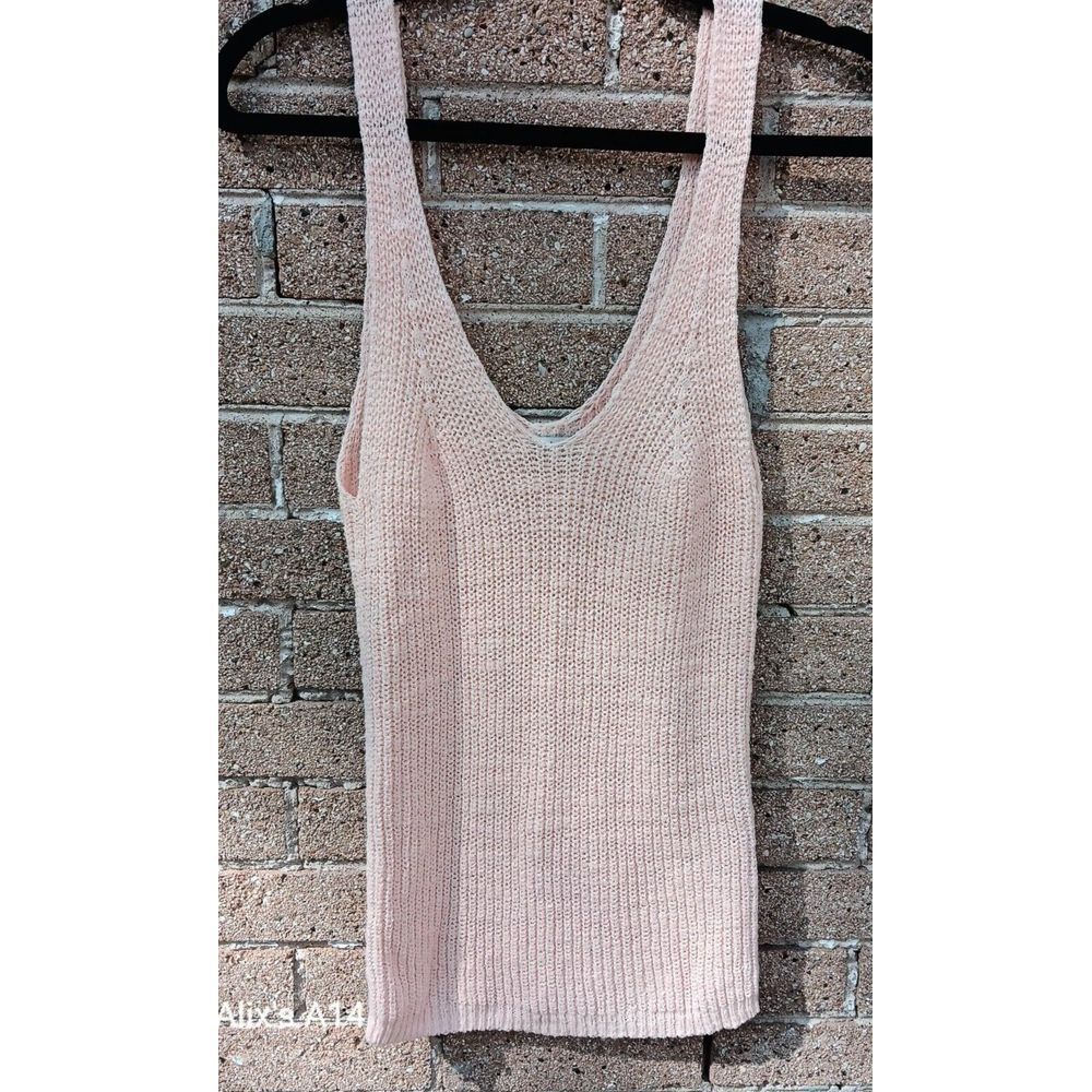 Madewell Womens Monterey knit  Sweater Tank ‎ pink Small sleeveless